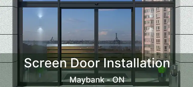  Screen Door Installation Maybank - ON