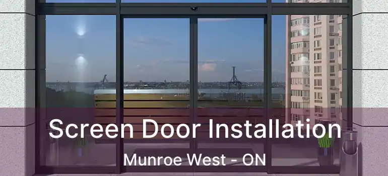  Screen Door Installation Munroe West - ON