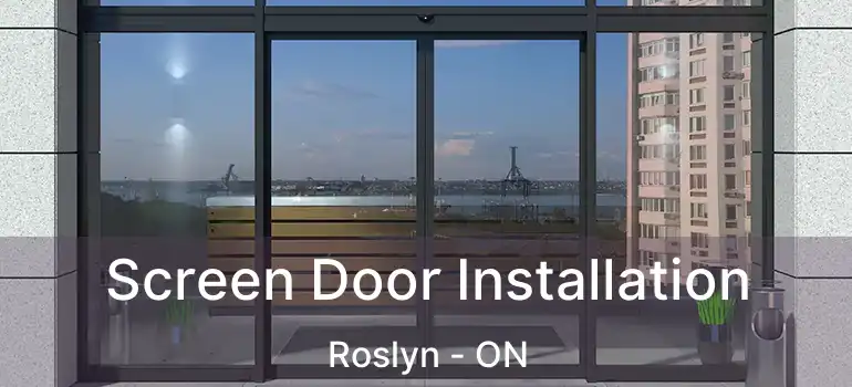  Screen Door Installation Roslyn - ON