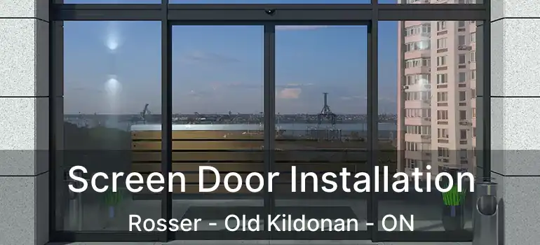  Screen Door Installation Rosser - Old Kildonan - ON