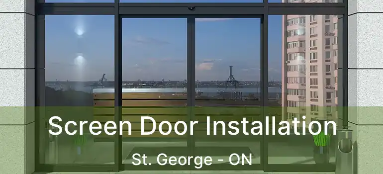  Screen Door Installation St. George - ON