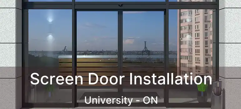  Screen Door Installation University - ON