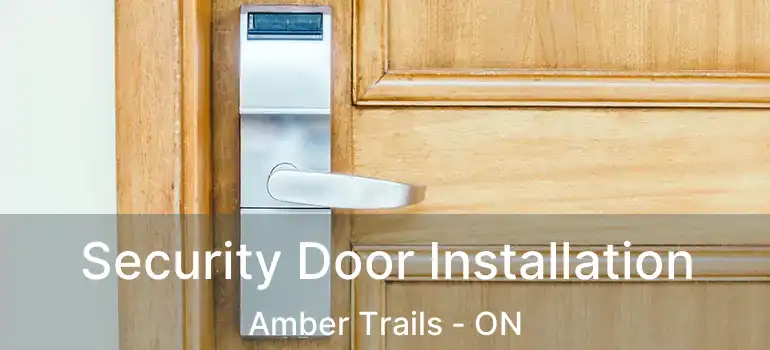  Security Door Installation Amber Trails - ON