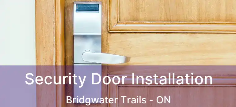  Security Door Installation Bridgwater Trails - ON