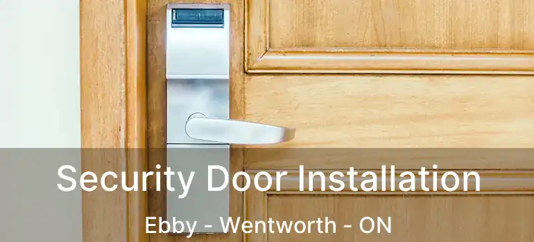  Security Door Installation Ebby - Wentworth - ON