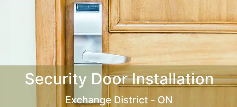  Security Door Installation Exchange District - ON