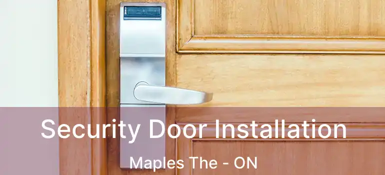  Security Door Installation Maples The - ON