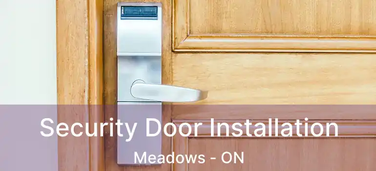  Security Door Installation Meadows - ON