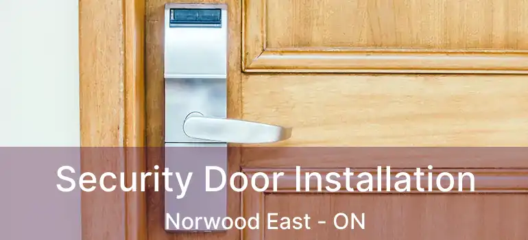  Security Door Installation Norwood East - ON
