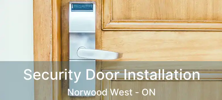  Security Door Installation Norwood West - ON