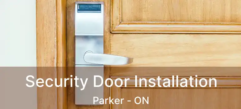 Security Door Installation Parker - ON