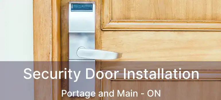  Security Door Installation Portage and Main - ON