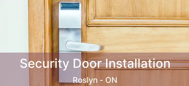  Security Door Installation Roslyn - ON