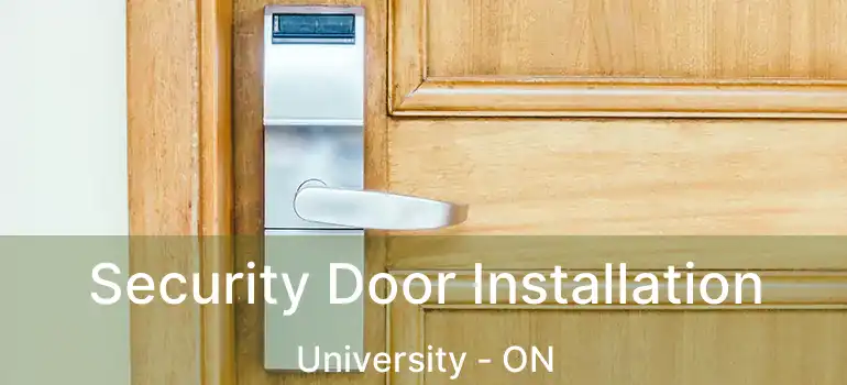  Security Door Installation University - ON