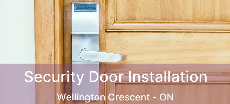  Security Door Installation Wellington Crescent - ON