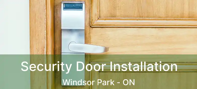  Security Door Installation Windsor Park - ON