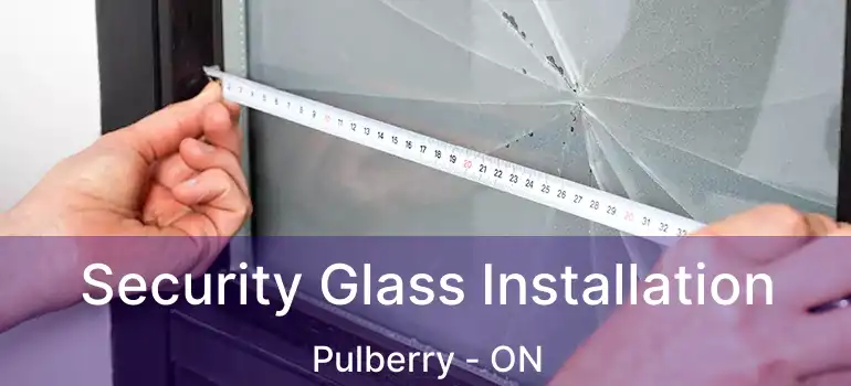  Security Glass Installation Pulberry - ON