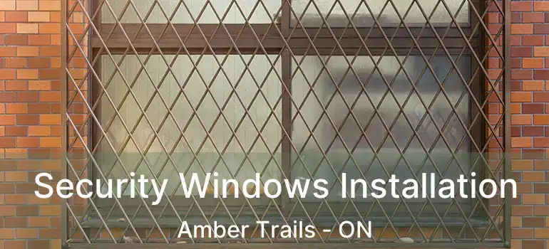  Security Windows Installation Amber Trails - ON