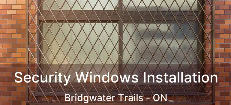  Security Windows Installation Bridgwater Trails - ON