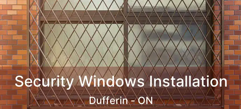  Security Windows Installation Dufferin - ON