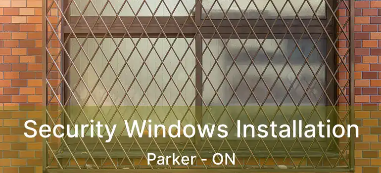  Security Windows Installation Parker - ON