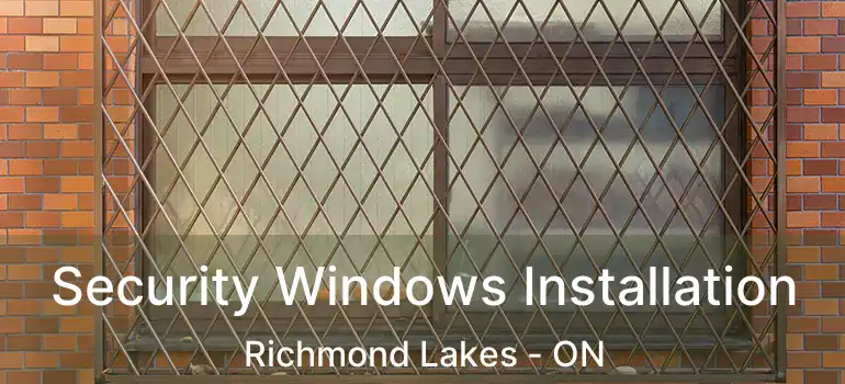  Security Windows Installation Richmond Lakes - ON