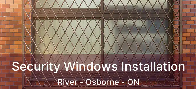  Security Windows Installation River - Osborne - ON