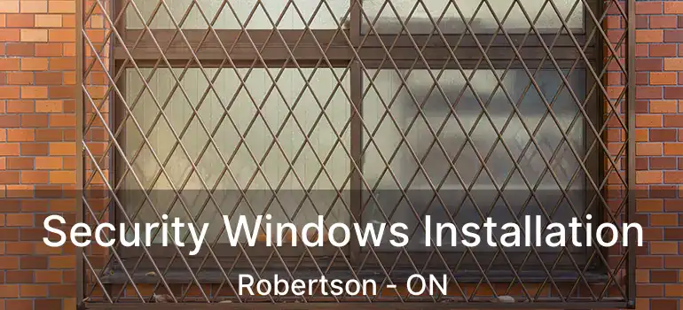 Security Windows Installation Robertson - ON