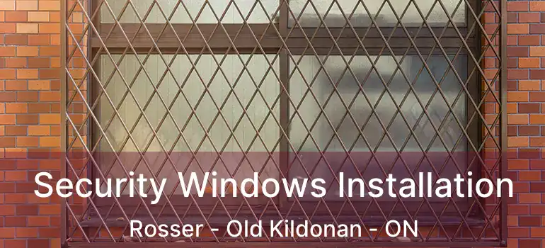  Security Windows Installation Rosser - Old Kildonan - ON
