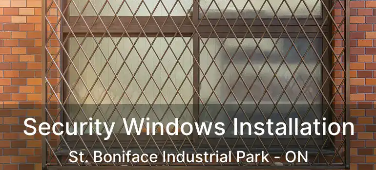  Security Windows Installation St. Boniface Industrial Park - ON