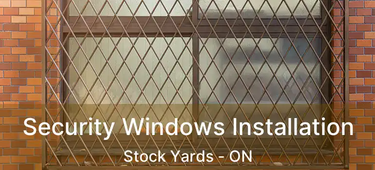  Security Windows Installation Stock Yards - ON