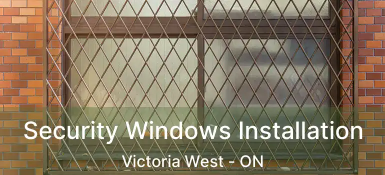  Security Windows Installation Victoria West - ON