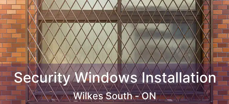  Security Windows Installation Wilkes South - ON