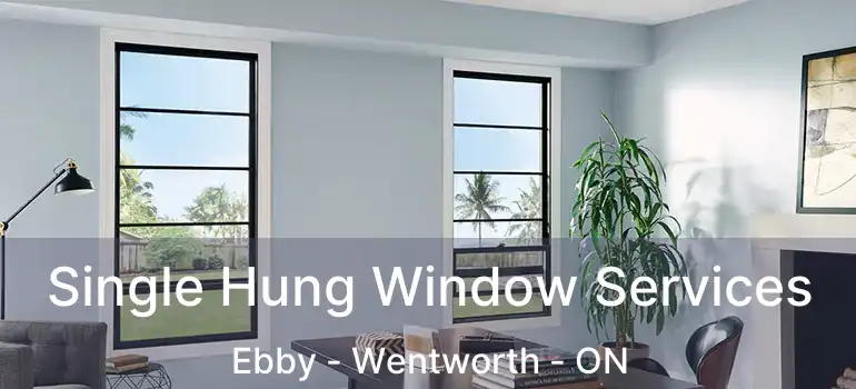  Single Hung Window Services Ebby - Wentworth - ON
