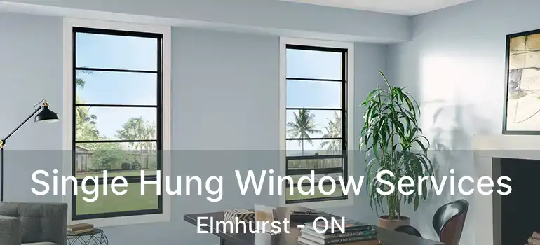  Single Hung Window Services Elmhurst - ON