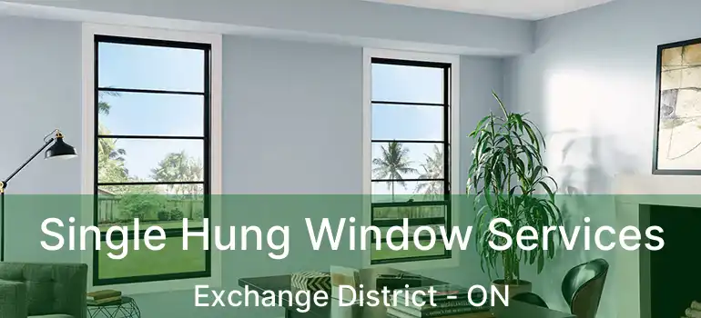 Single Hung Window Services Exchange District - ON