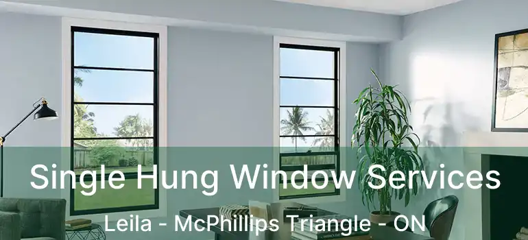  Single Hung Window Services Leila - McPhillips Triangle - ON