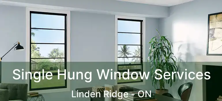  Single Hung Window Services Linden Ridge - ON