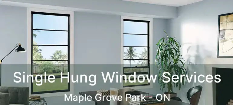  Single Hung Window Services Maple Grove Park - ON