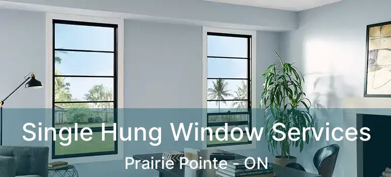  Single Hung Window Services Prairie Pointe - ON