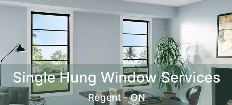  Single Hung Window Services Regent - ON