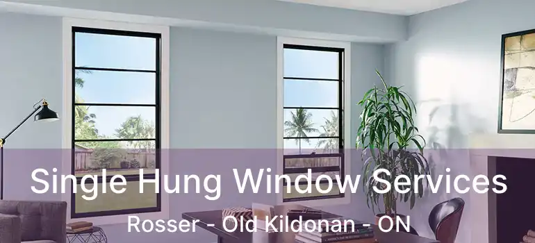  Single Hung Window Services Rosser - Old Kildonan - ON