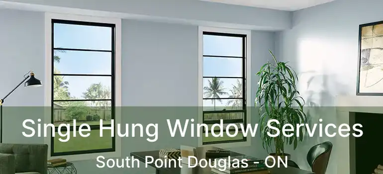 Single Hung Window Services South Point Douglas - ON
