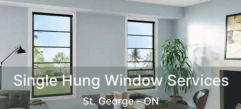  Single Hung Window Services St. George - ON