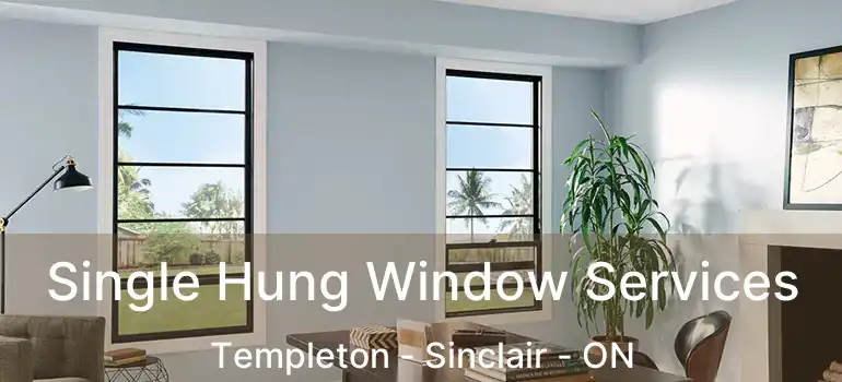  Single Hung Window Services Templeton - Sinclair - ON