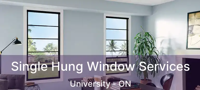  Single Hung Window Services University - ON