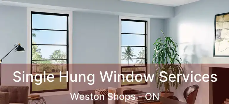  Single Hung Window Services Weston Shops - ON