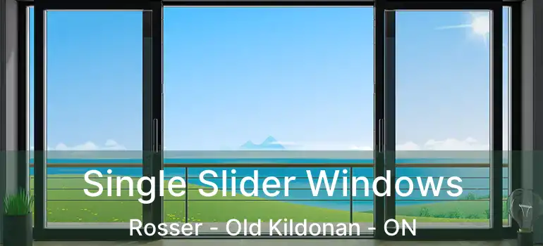  Single Slider Windows Rosser - Old Kildonan - ON