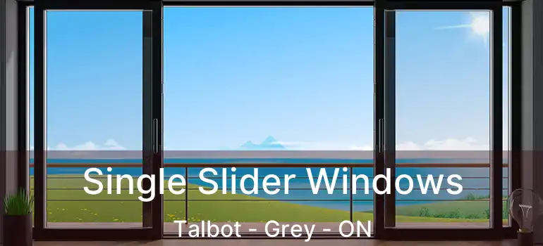 Single Slider Windows Talbot - Grey - ON