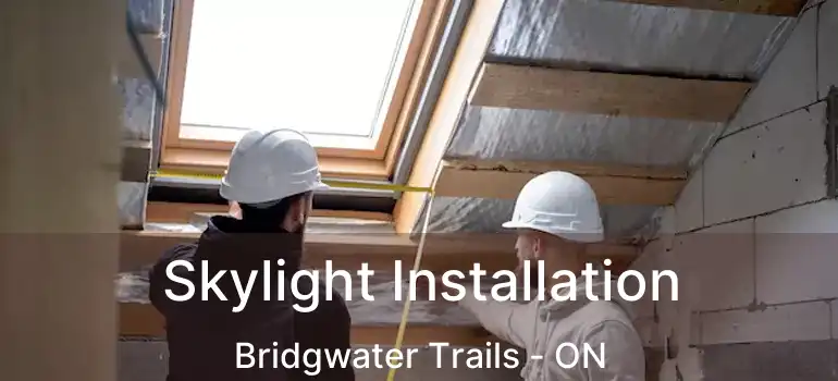 Skylight Installation Bridgwater Trails - ON